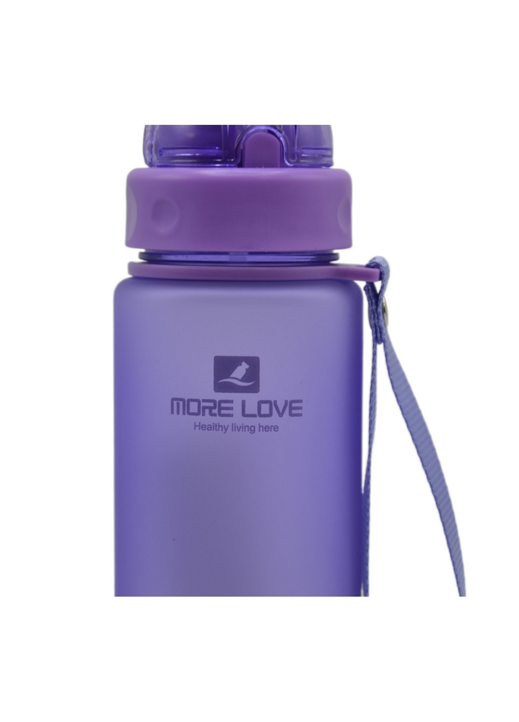 Бутылка для воды More Love с соломинкой 400 мл Casno (263427049)
