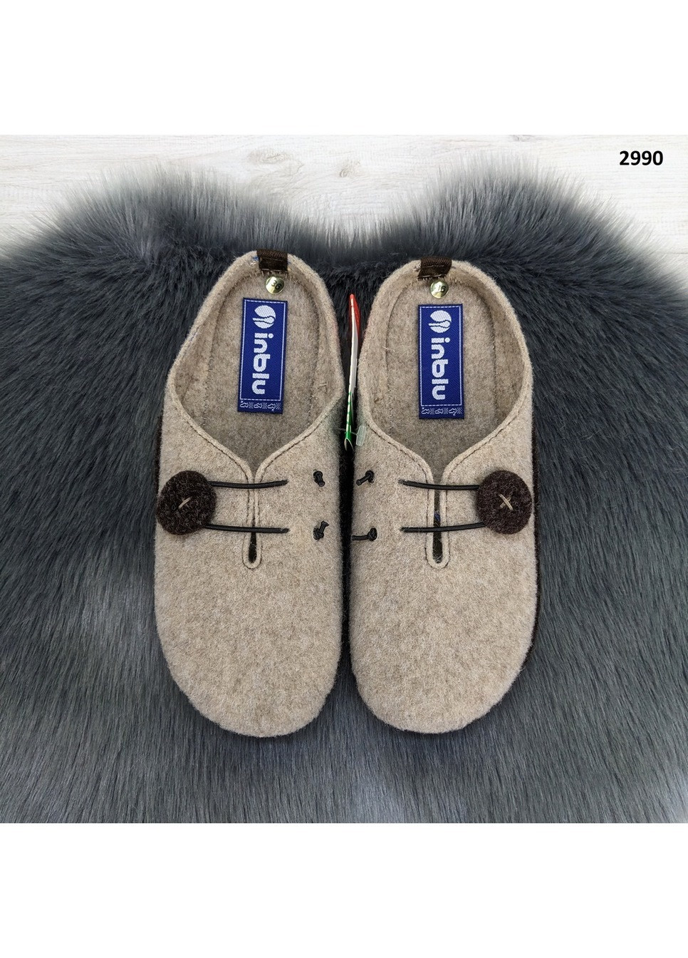 Тапочки жіночі кімнатні фетрові для ламінату Inblu (263512272)