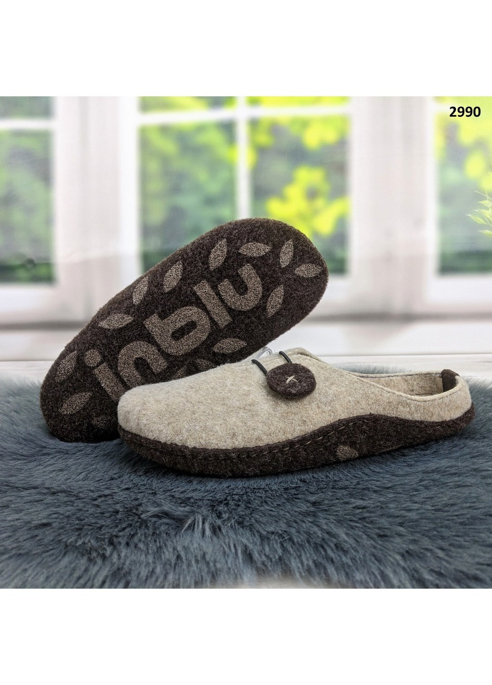Тапочки жіночі кімнатні фетрові для ламінату Inblu (263512272)