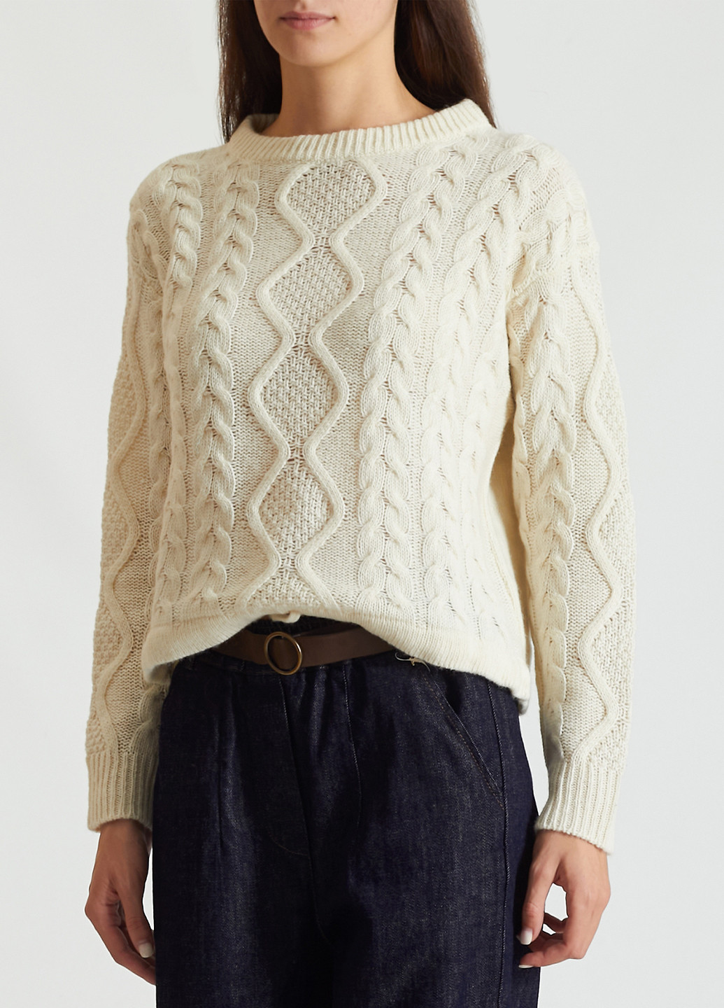 Молочный демисезонный свитер Kocca