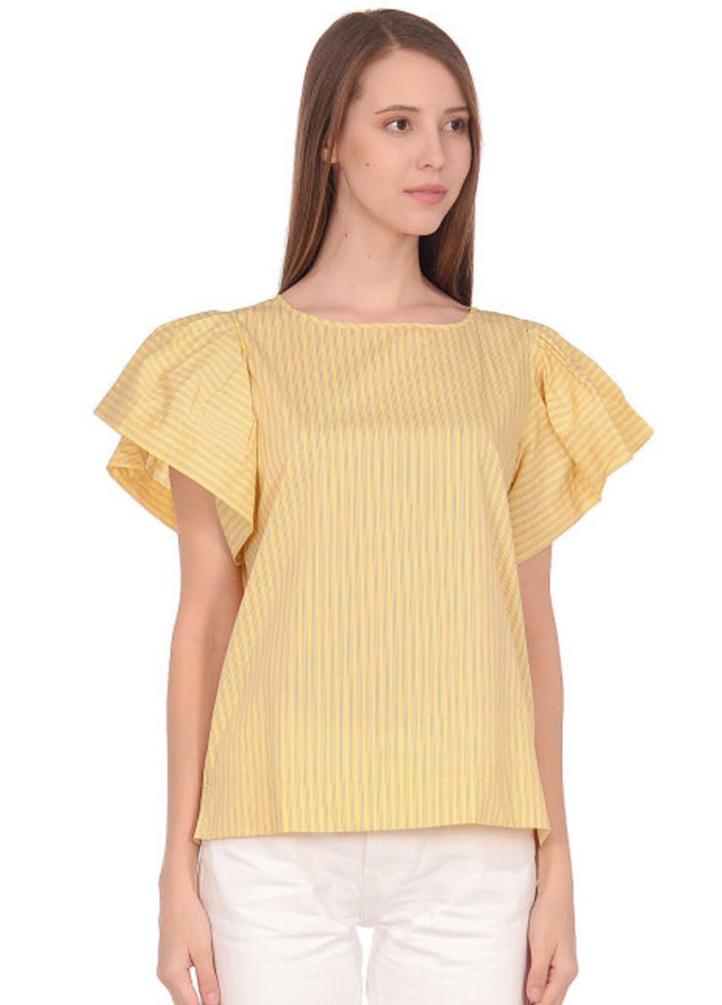 Желтая демисезонная блуза United Colors of Benetton