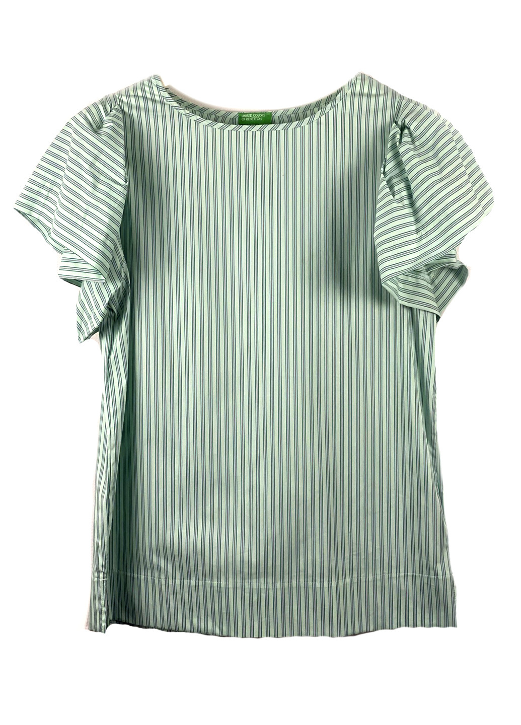 Бирюзовая демисезонная блуза United Colors of Benetton