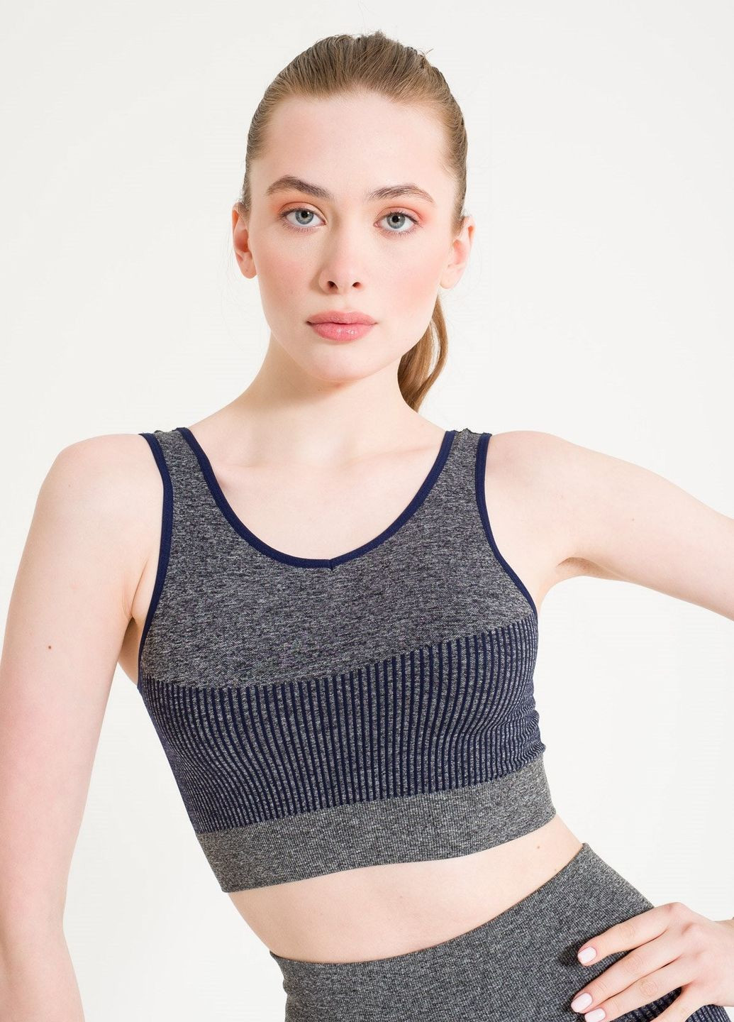 Бесшовный спортивный топ FORM ACTIVE 1710 navy blue (263437127)