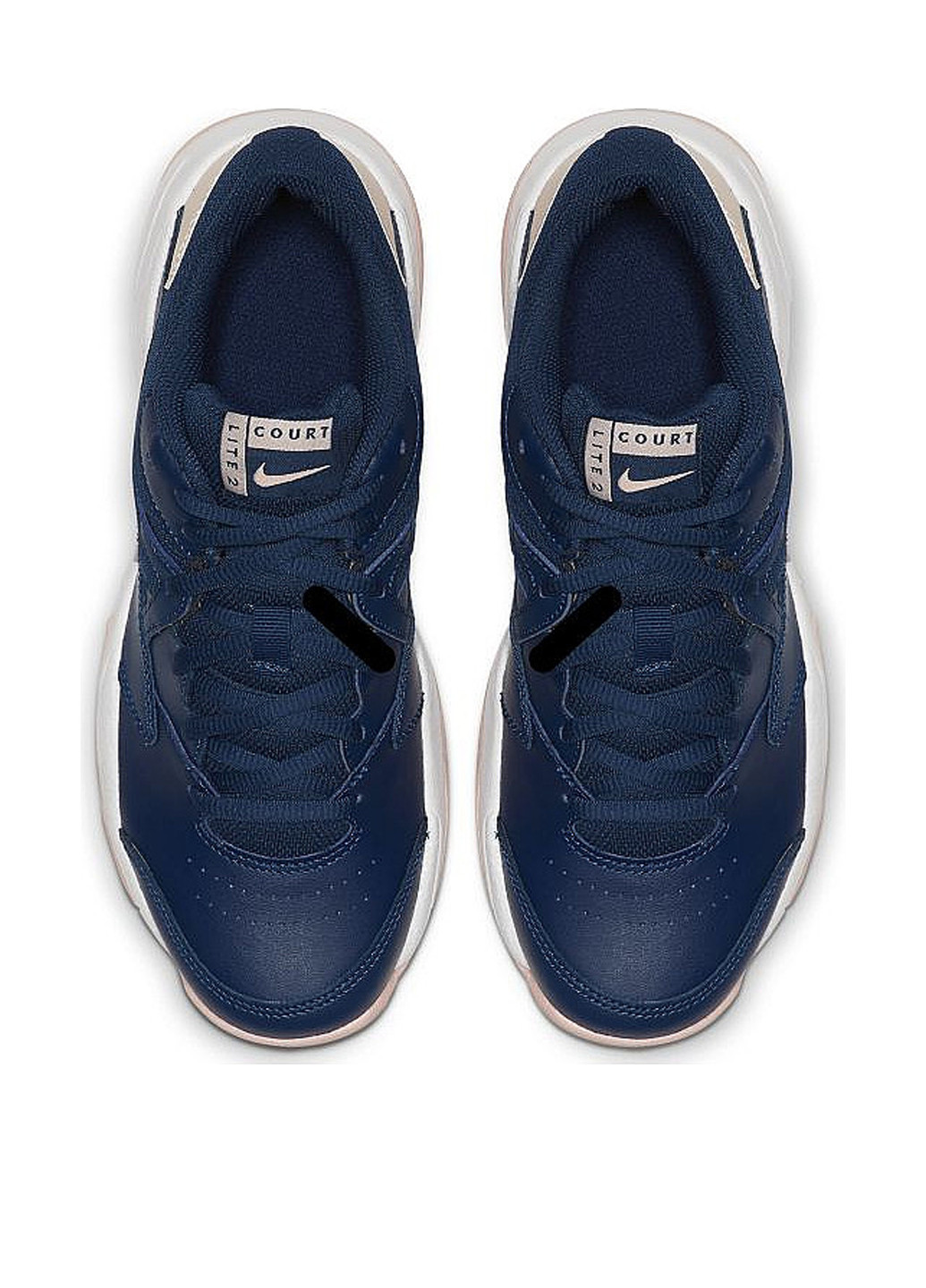 Синие демисезонные кроссовки женские court lite 2 clay blue/pink (36) 5,5 Nike