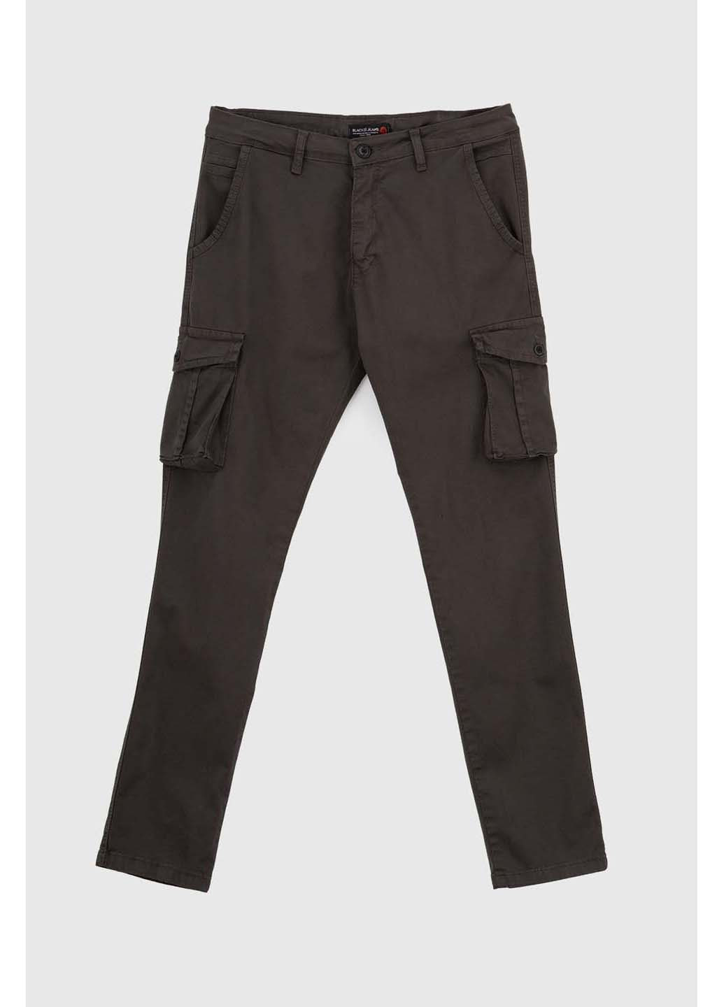 Серые кэжуал демисезонные брюки Black zi