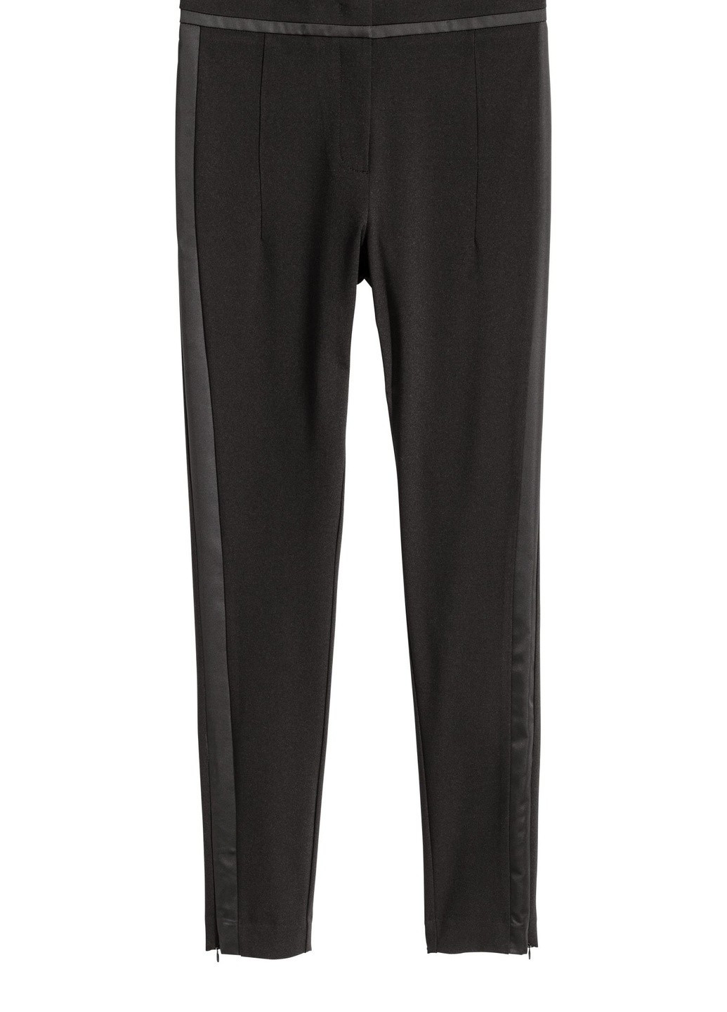 Черные демисезонные брюки H&M