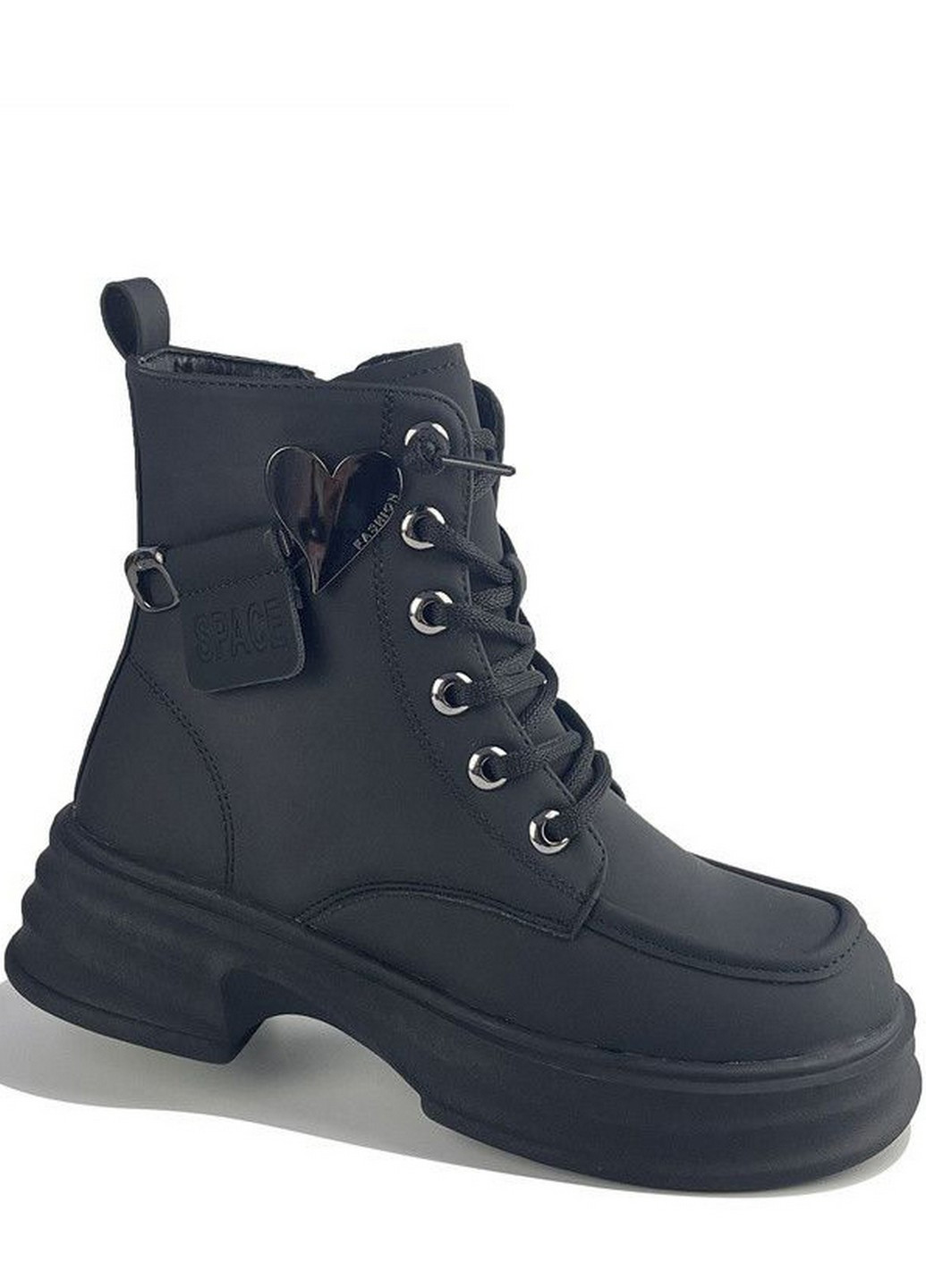 Черные зимние зимние ботинки на овчине cn40379-0 Jong Golf