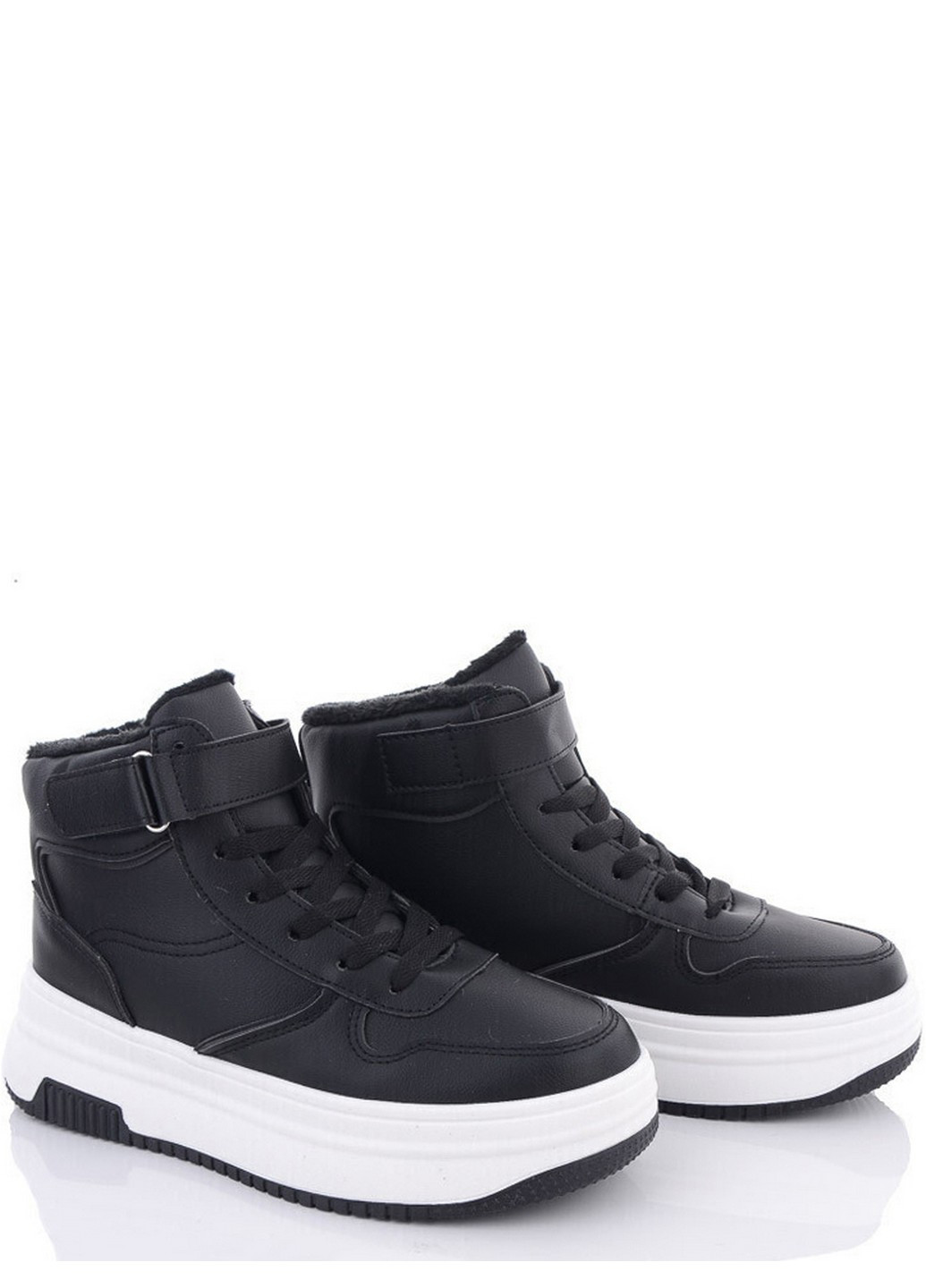 Черно-белые зимние зимние ботинки m04-4 Stilli