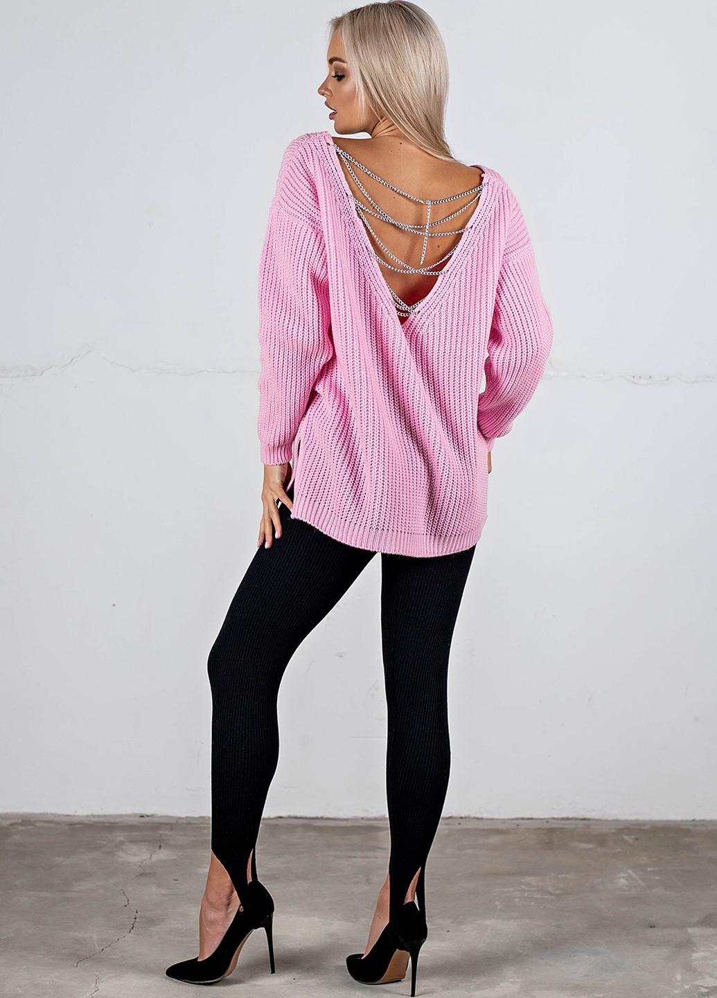 Розовый демисезонный свитер "кайли" Anika