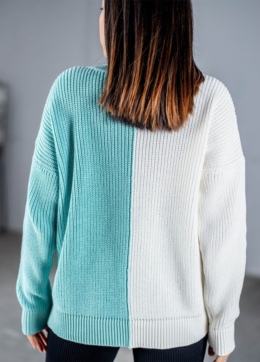Мятный демисезонный свитер "кэтрин" Anika