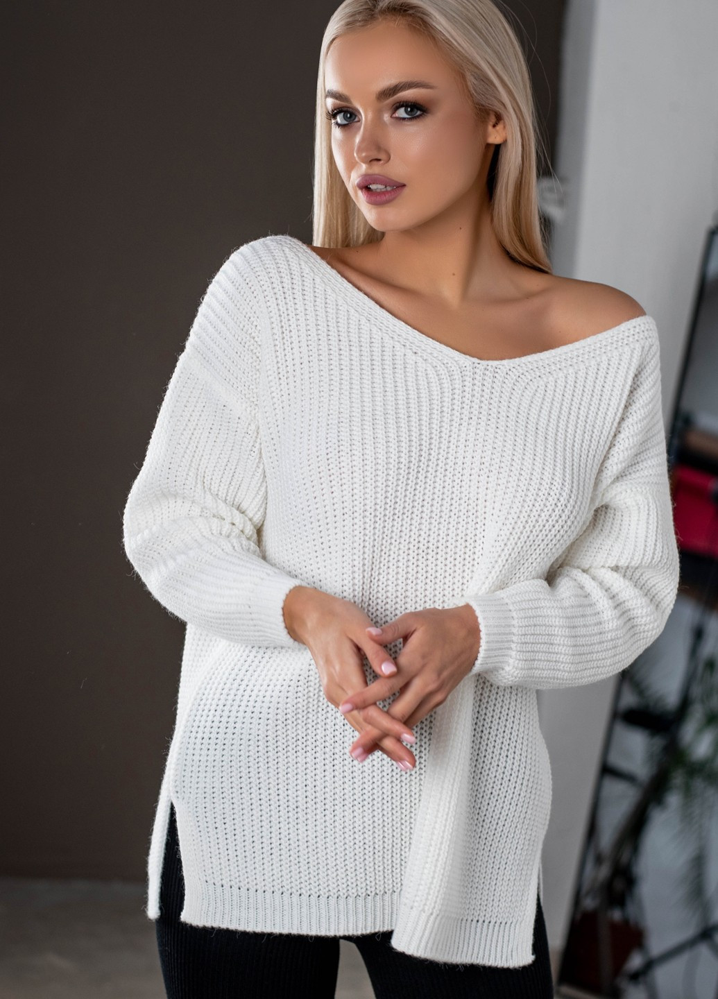 Білий демісезонний светр "кайлі" Anika