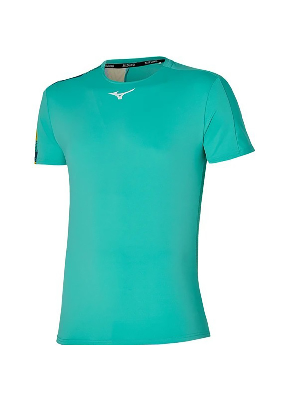 Бирюзовая мужская футболка shadow tee turquoise (l) Mizuno
