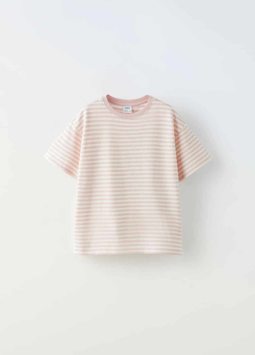 Розовая летняя футболка Zara