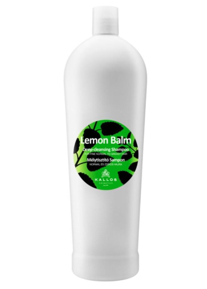 Шампунь очищающий Cosmetics Lemon Balm Shampoo для жирных волос 1000 мл Kallos (263606463)