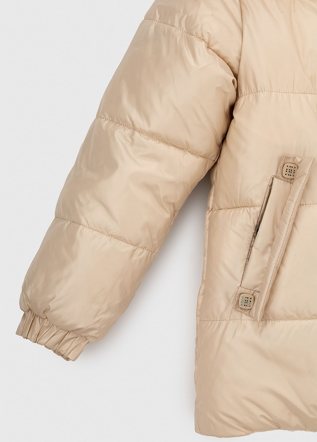 Бежевая зимняя куртка Feiying