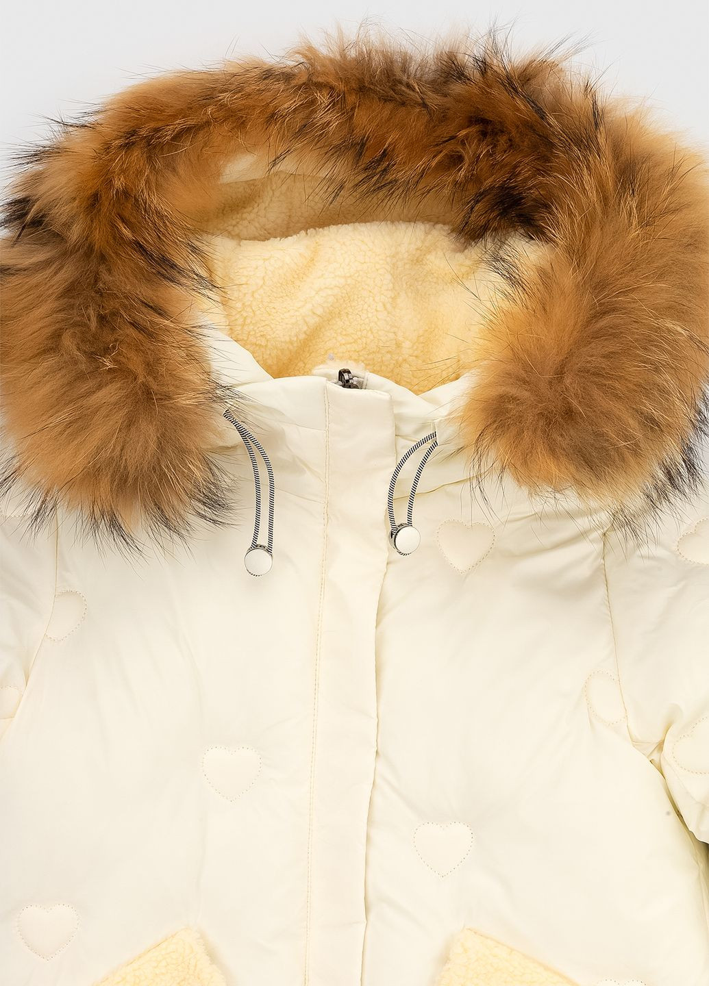 Молочна зимня куртка Feiying