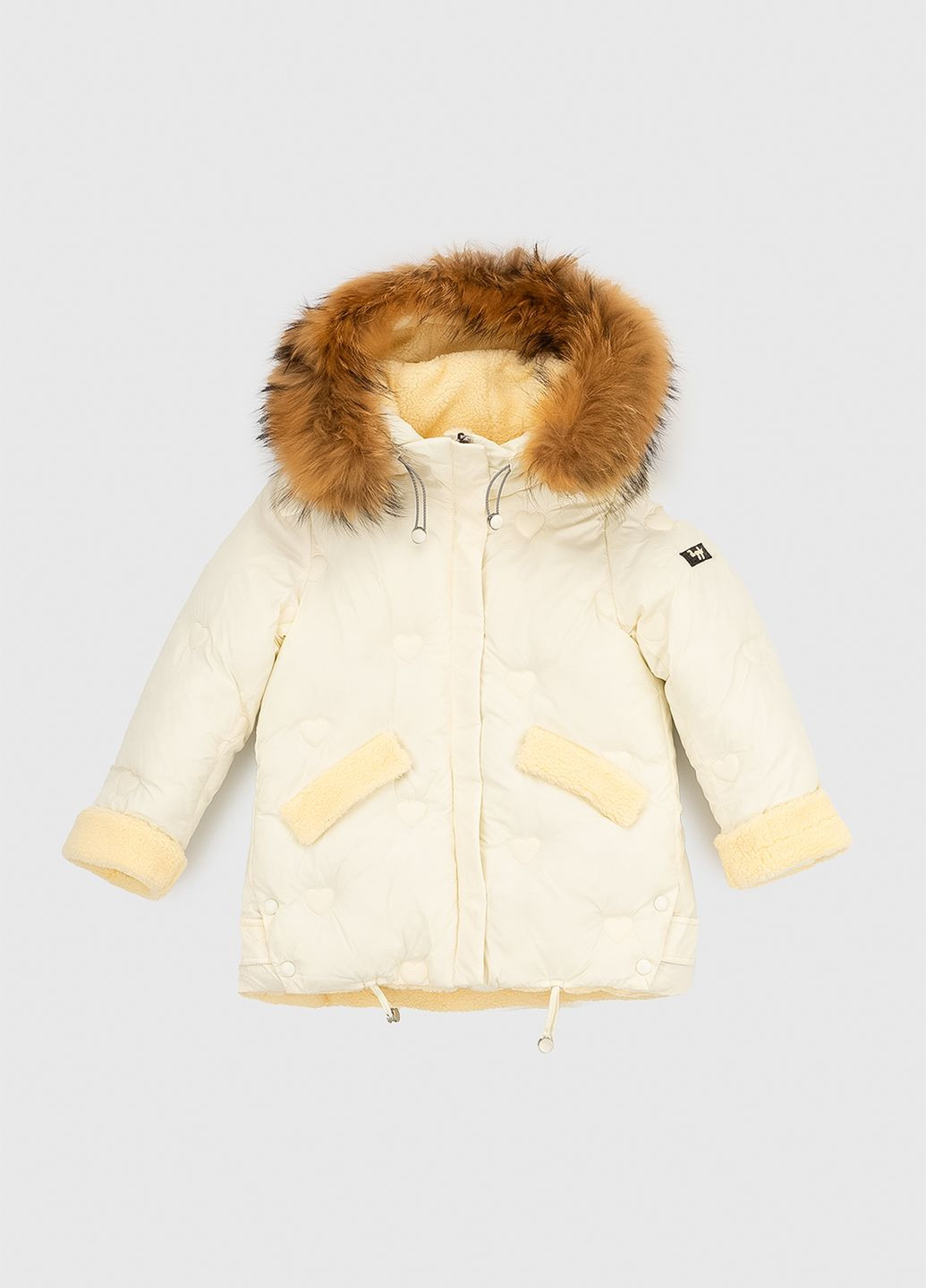 Молочна зимня куртка Feiying