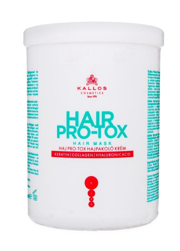 Маска для волосся Cosmetics Pro-Tox з кератином/колагеном/гіалуроновою кислотою 1000 мл Kallos (263606454)