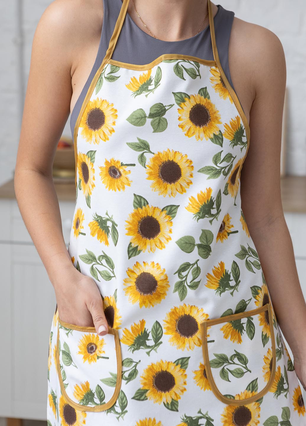 Фартук водоотталкивающий "Подсолнухи" 75х55 см. Homedec - (263677631)