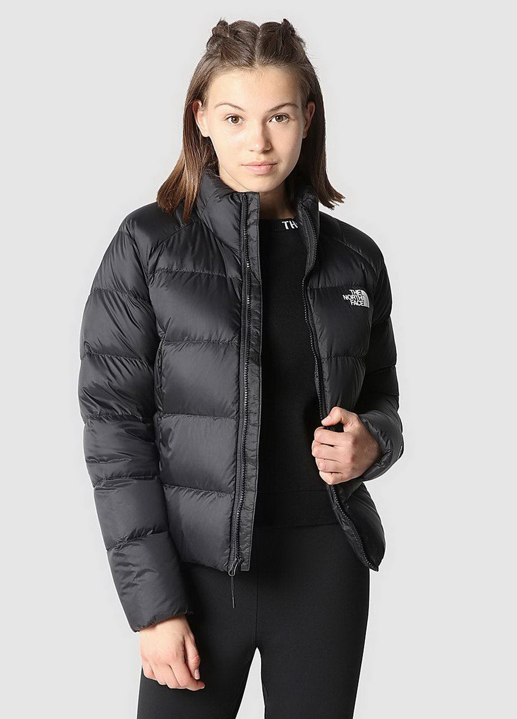 Черная зимняя женская зимняя куртка w hyalite down jacket nf0a3y4sjk31 The North Face