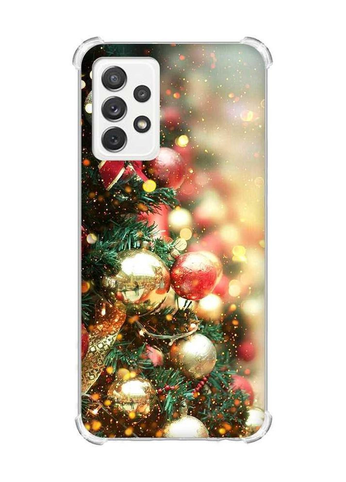 Чехол с утолщёнными углами на Samsung Galaxy A72 Рождественская ёлка (новогодний принт 161) Creative (263690622)