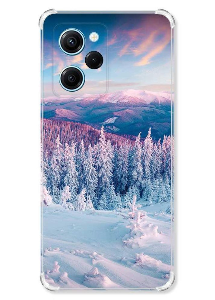 Чохол з потовщеними кутами на Xiaomi Redmi Note 12 Pro Speed 5G :: Зимові гори (принт 163) Creative (263687441)