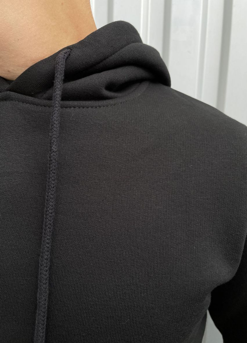 Кофта Leonidas худі з капюшоном та флісом 18328 black (264073440)