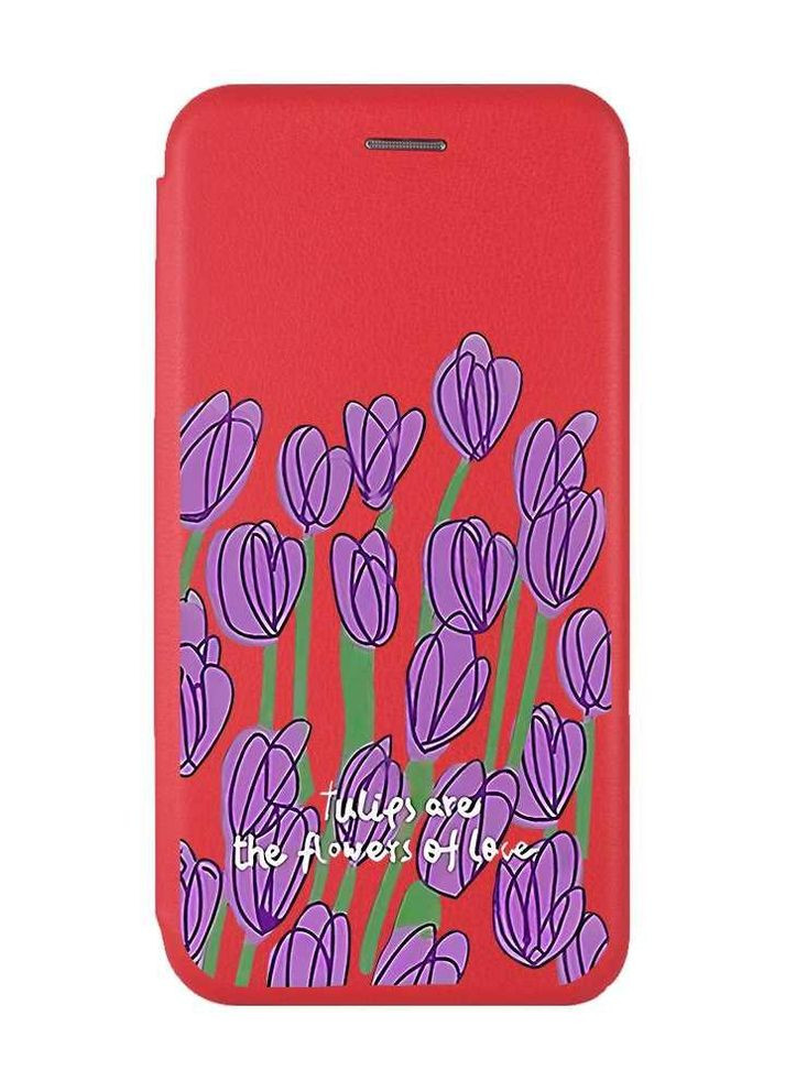Чехол-книжка с рисунком для Samsung Galaxy A14 5G Красный :: Тюльпаны (принт 265) Creative (263699113)