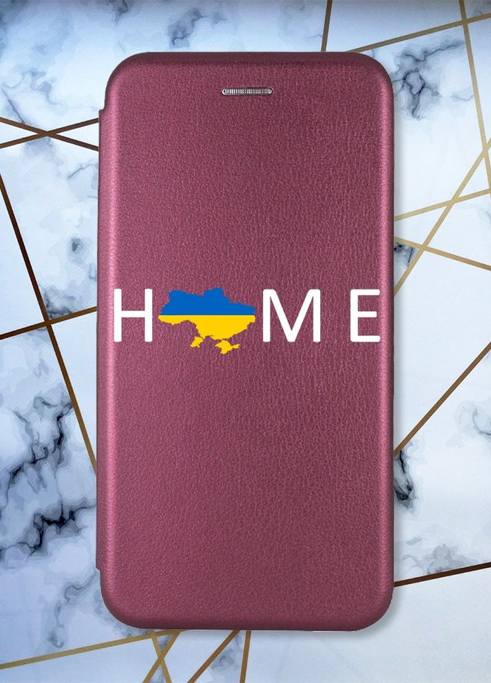 Чехол-книжка с рисунком для Samsung Galaxy M30s / М21 Бордовый :: Дом Украина (принт 73) Creative (263697615)