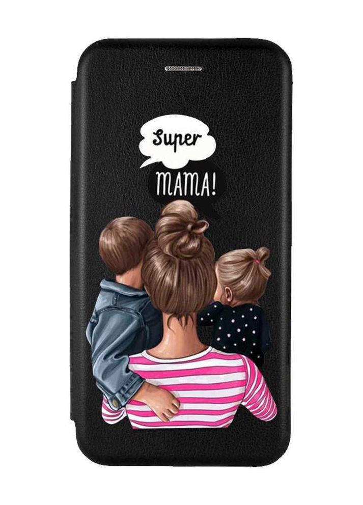 Чехол-книжка с рисунком для iPhone 11 Черный :: Супер Мама (принт 29) Creative (263698884)