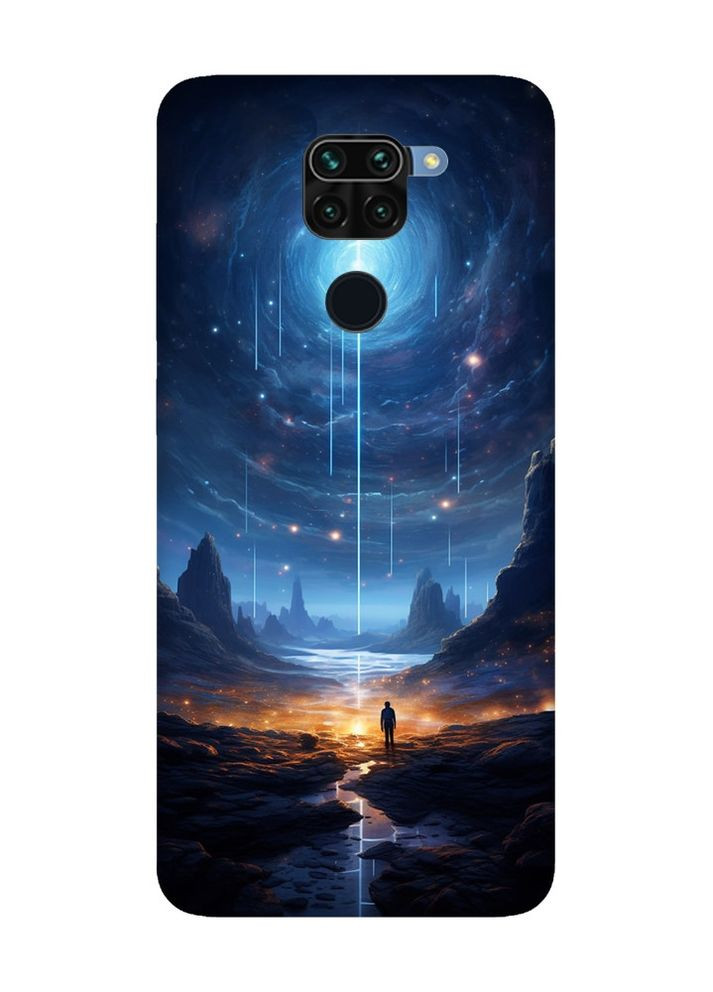 Чехол с черными боками на Xiaomi Redmi Note 9 :: Космос (принт 244) Creative (263699148)