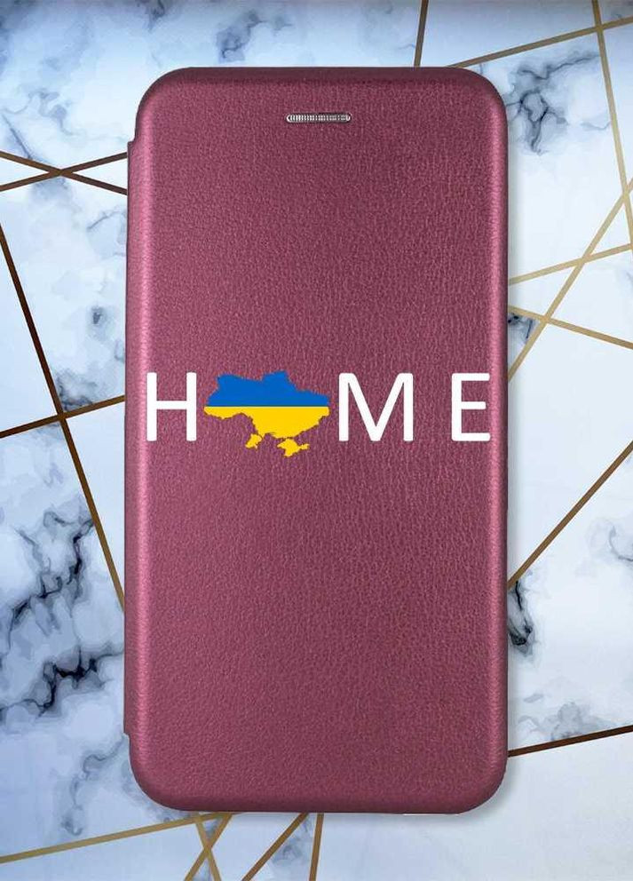Чехол-книжка с рисунком для Samsung Galaxy J5(2016) J510 Бордовый :: Дом Украина (патриотический принт 73) Creative (263699267)