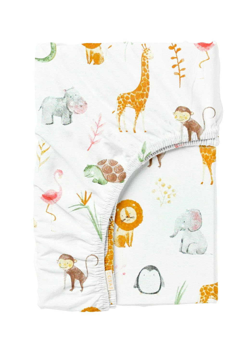 Простирадло на резинці в дитяче ліжечко 60х120 AFRICA ZOO (4822052149171) Cosas (263694919)