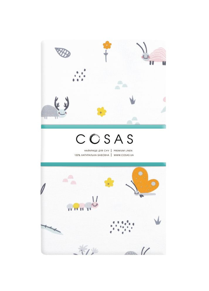 Простирадло на резинці в дитяче ліжечко 60х120 BEES (4822052086018) Cosas (263694920)