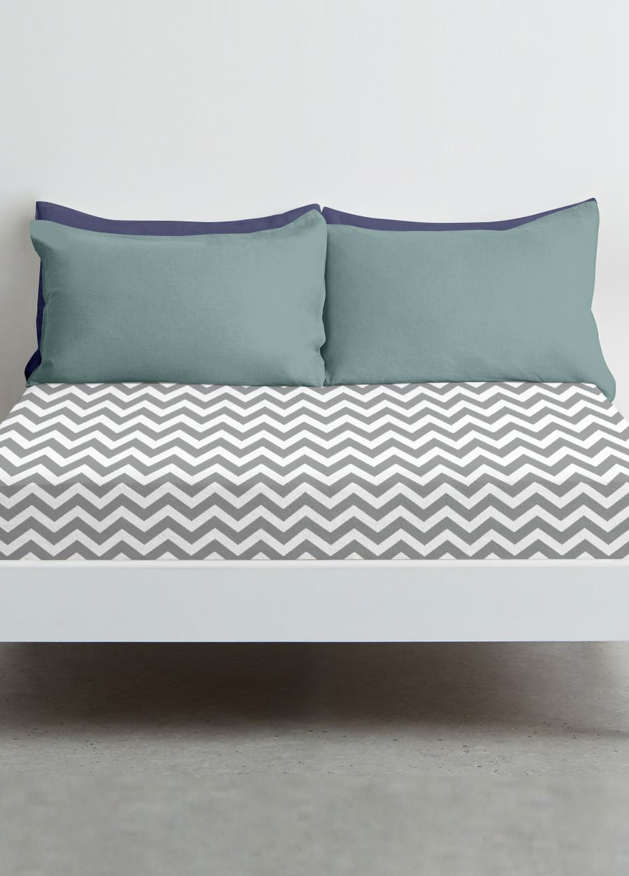 Простынь на резинке 80х160 GREY ZIGZAG (4822052089057) Cosas (263694797)