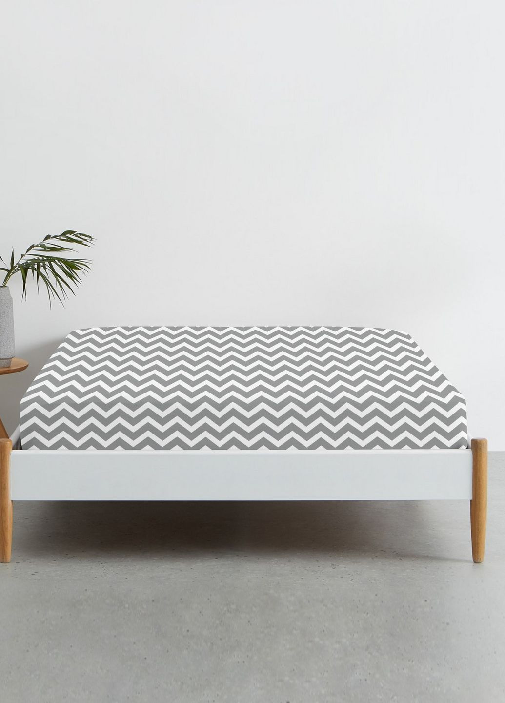 Простынь на резинке 80х160 GREY ZIGZAG (4822052089057) Cosas (263694797)