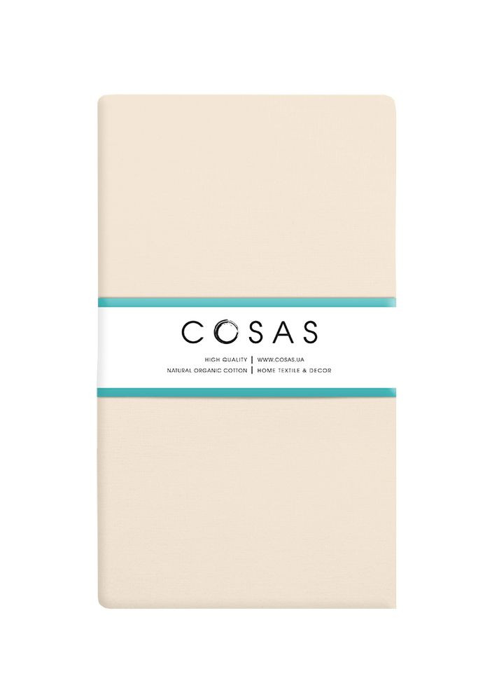 Простирадло на резинці 180х200 Cosasх25 BISCUIT (4822052207420) Cosas (263694679)