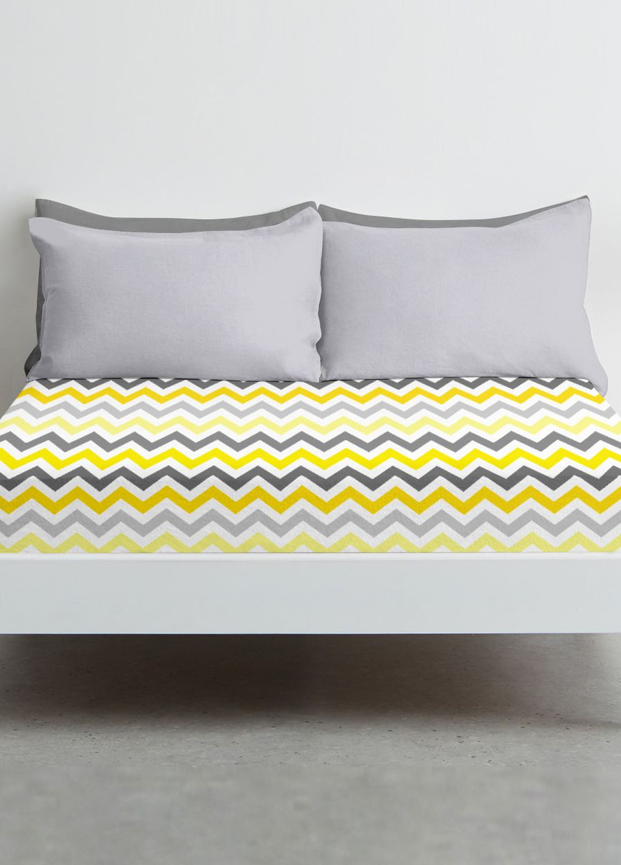 Простынь на резинке 80х160 YELLOW ZIGZAG (4822052089088) Cosas (263694845)