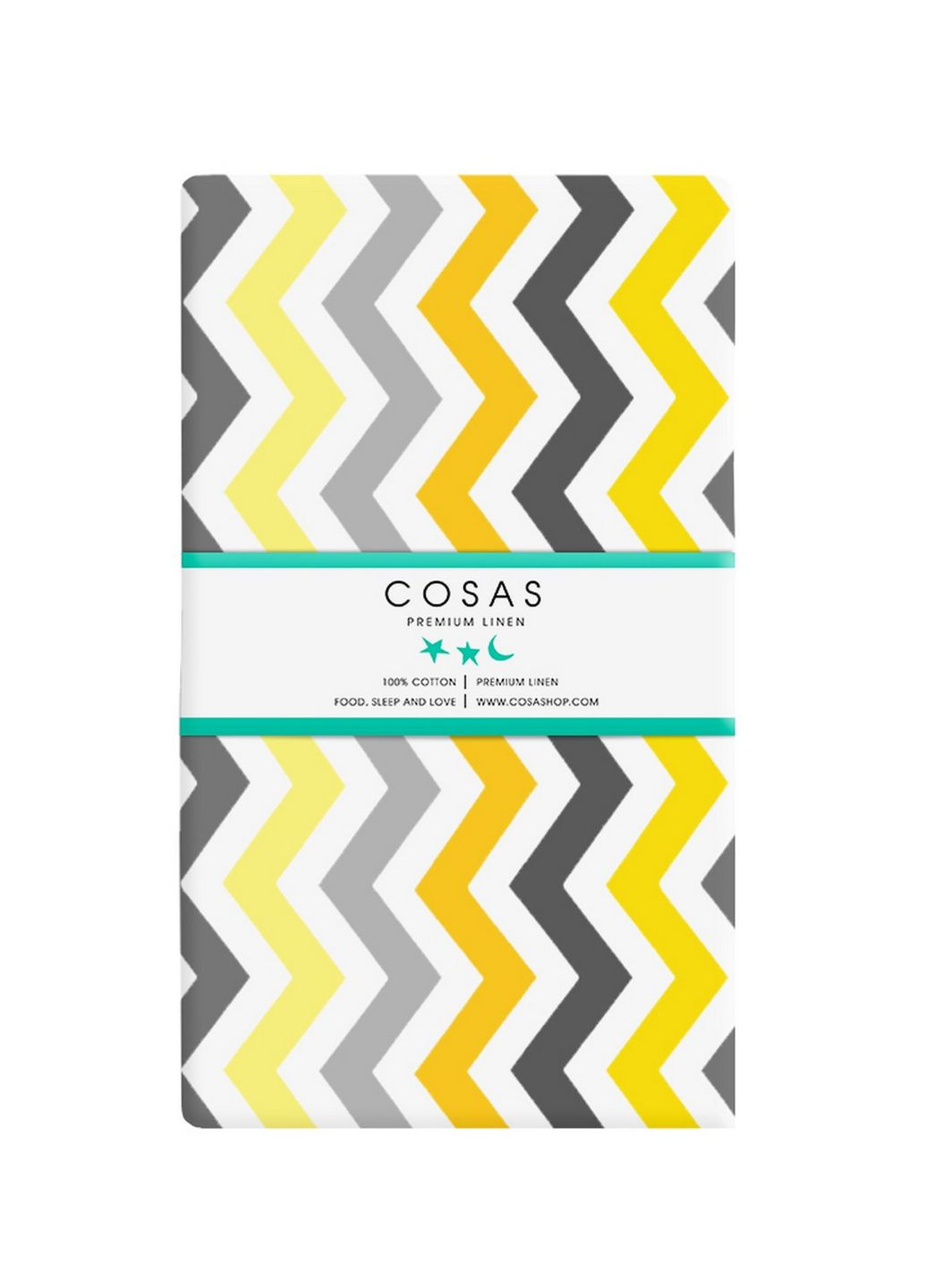 Простынь на резинке 80х160 YELLOW ZIGZAG (4822052089088) Cosas (263694845)