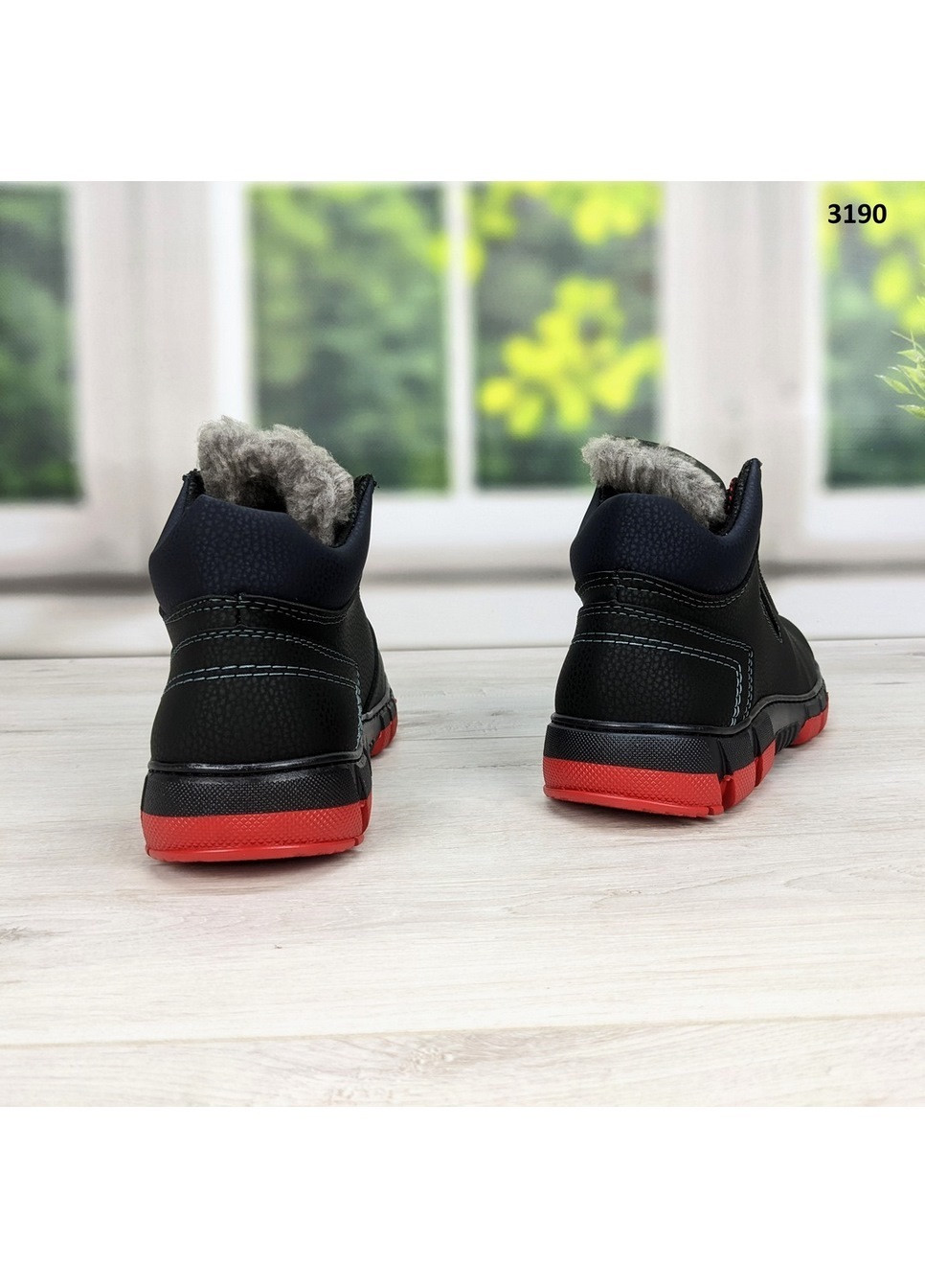 Черные зимние ботинки мужские зимние Kluchkovskyy