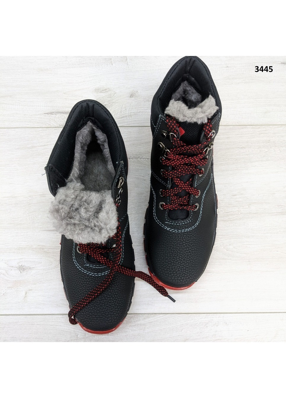 Черные зимние ботинки мужские зимние Kluchkovskyy