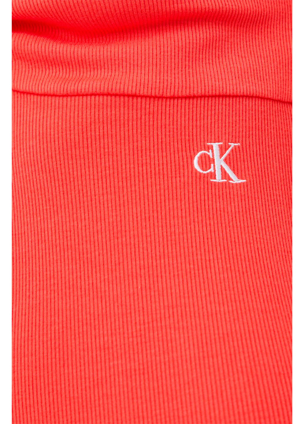 Коралова кежуал літня міні сукня jeans Calvin Klein однотонна