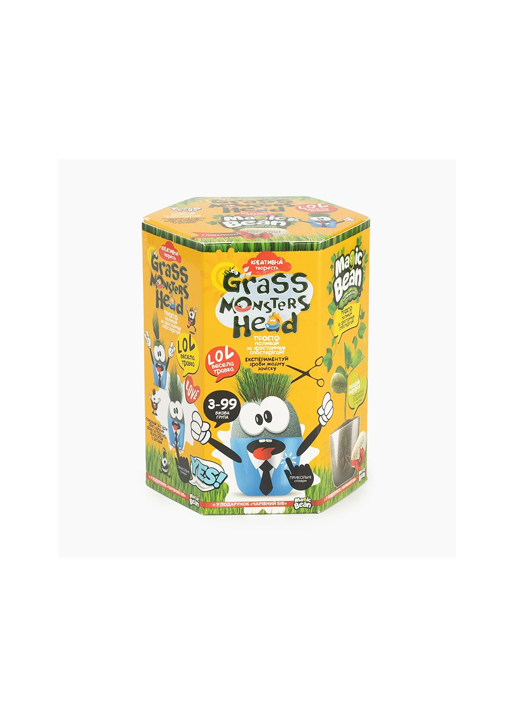 Набор креативного творчества GRASS MONSTERS HEAD GMH-01-02U Danko Toys (263930586)