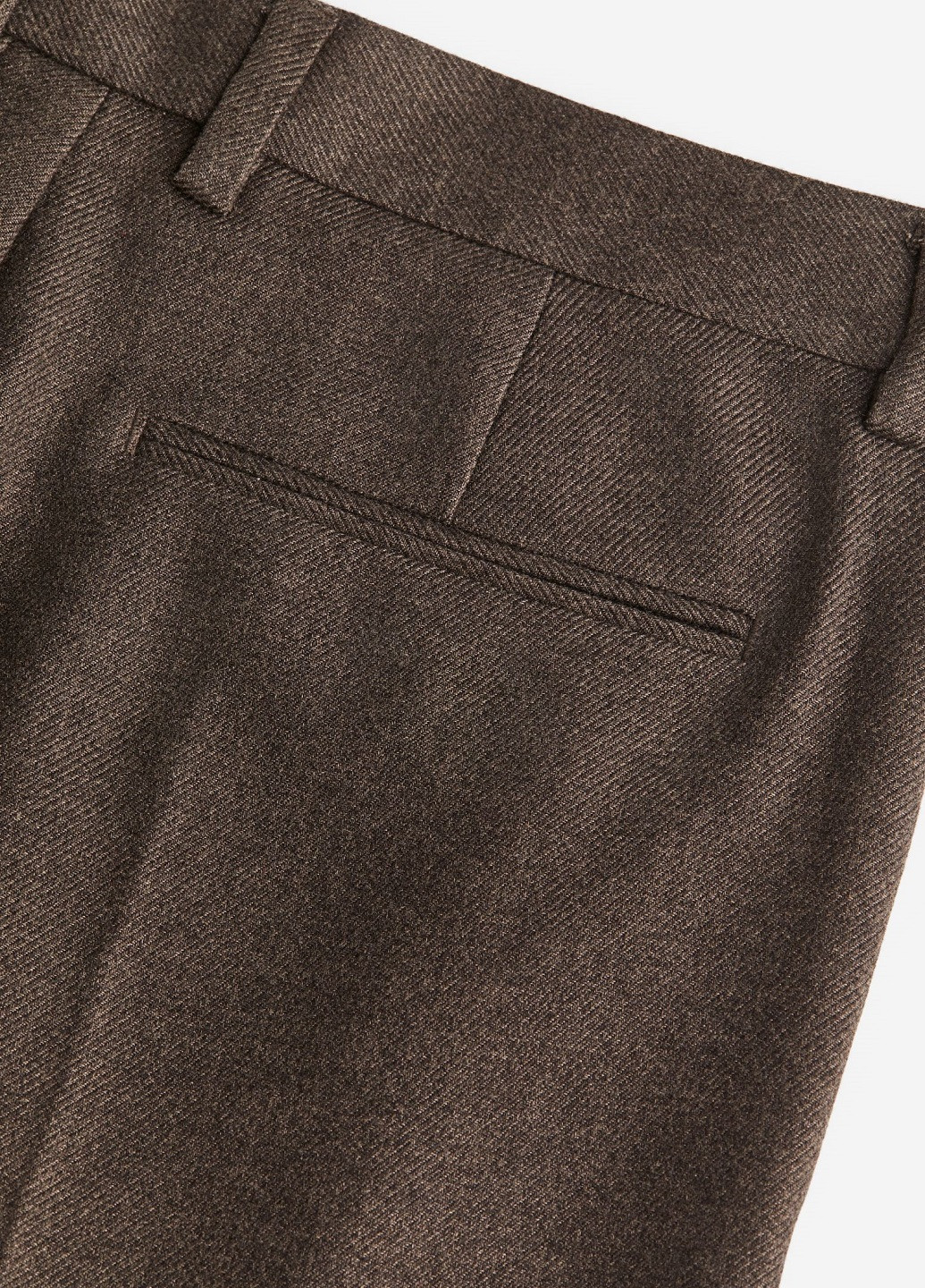 Темно-коричневые демисезонные брюки H&M