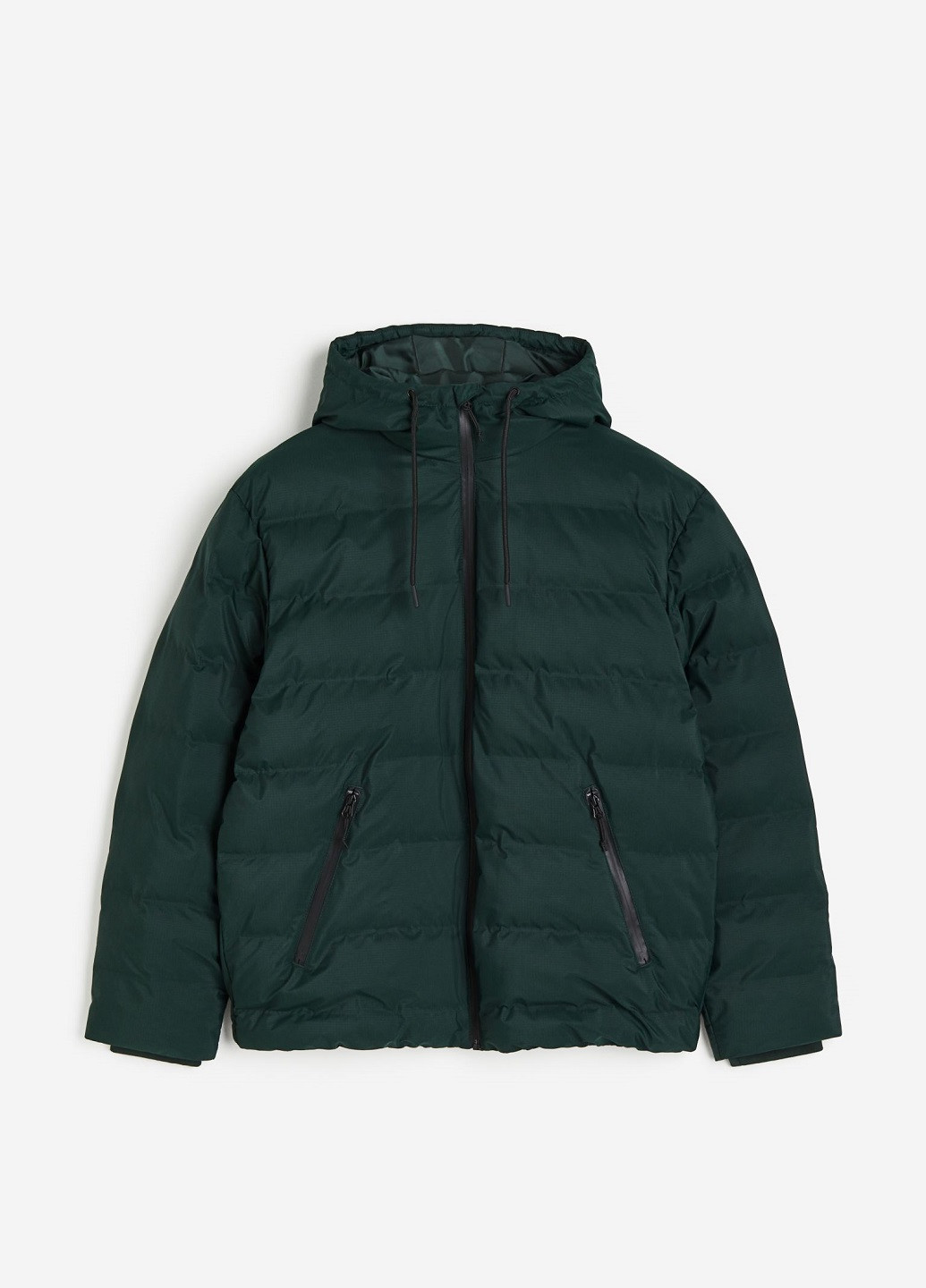 Темно-зеленая зимняя куртка H&M
