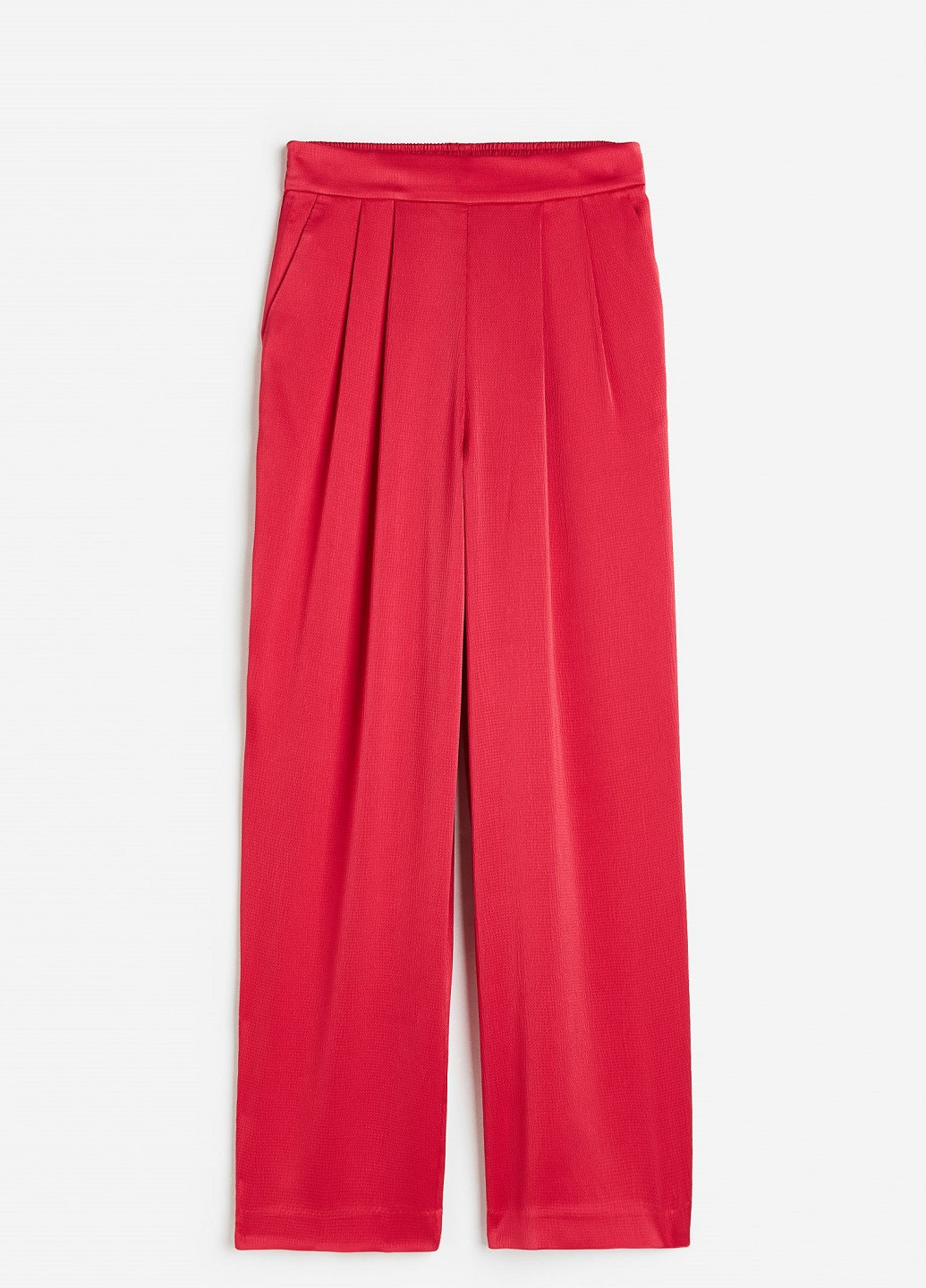 Красные демисезонные брюки H&M