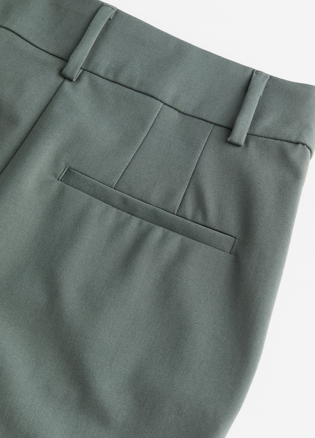 Серо-зеленые демисезонные брюки H&M