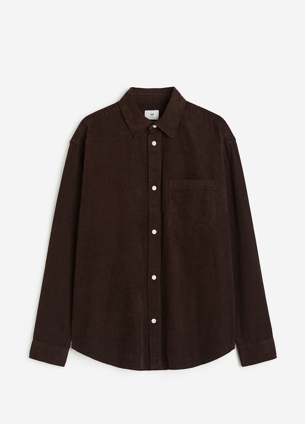 Темно-коричневая рубашка H&M