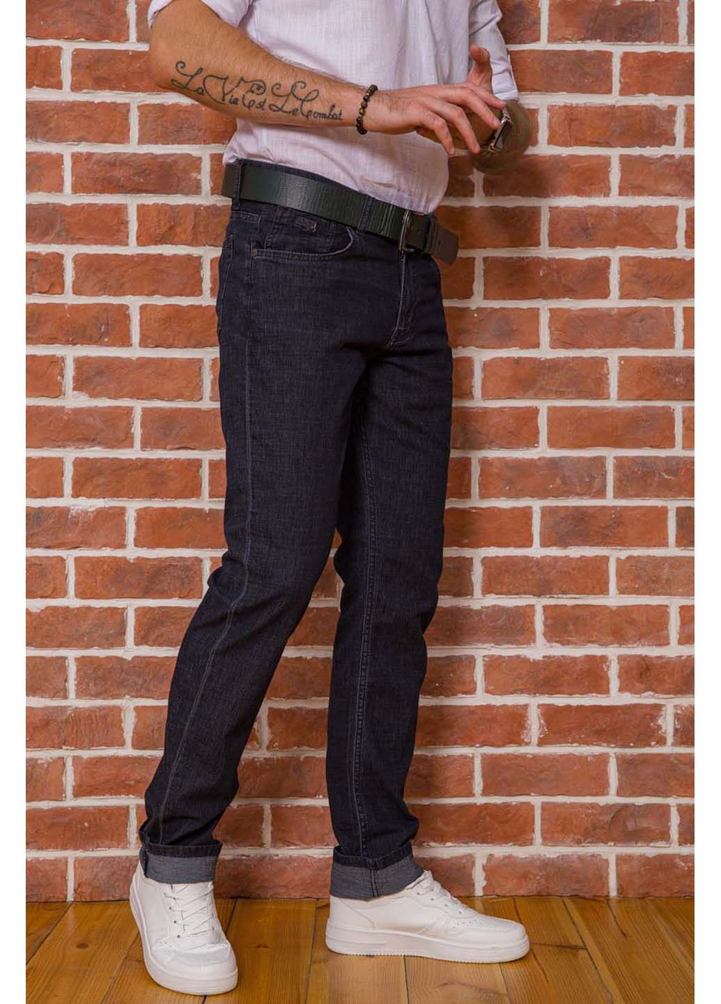 Черные демисезонные прямые джинсы RELUCKY