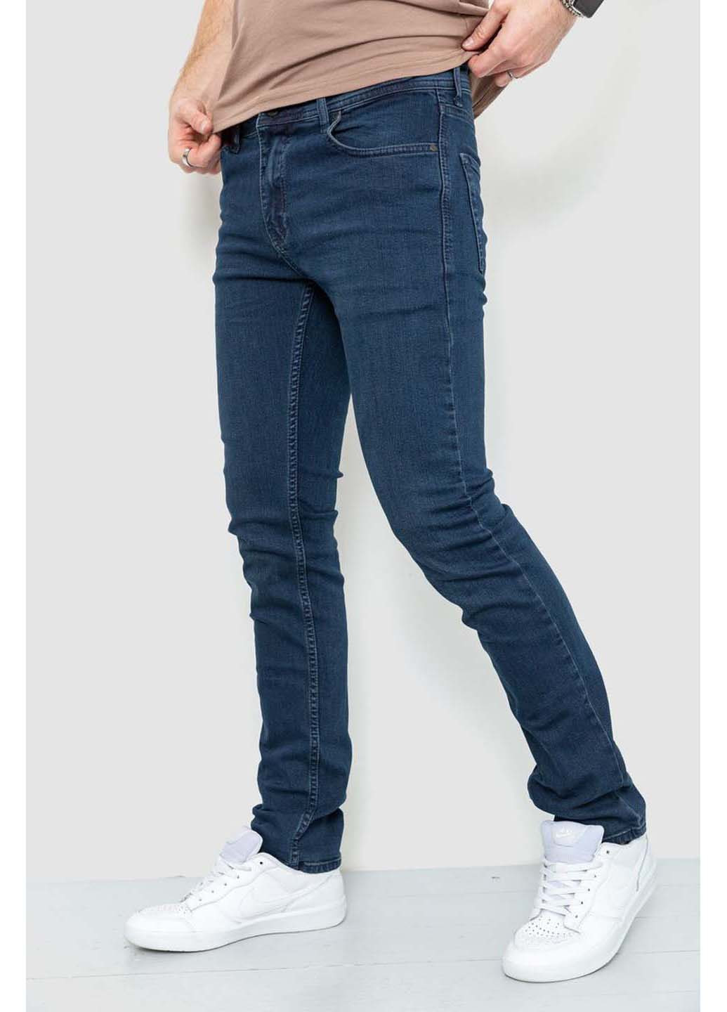 Темно-синие демисезонные прямые джинсы Ager